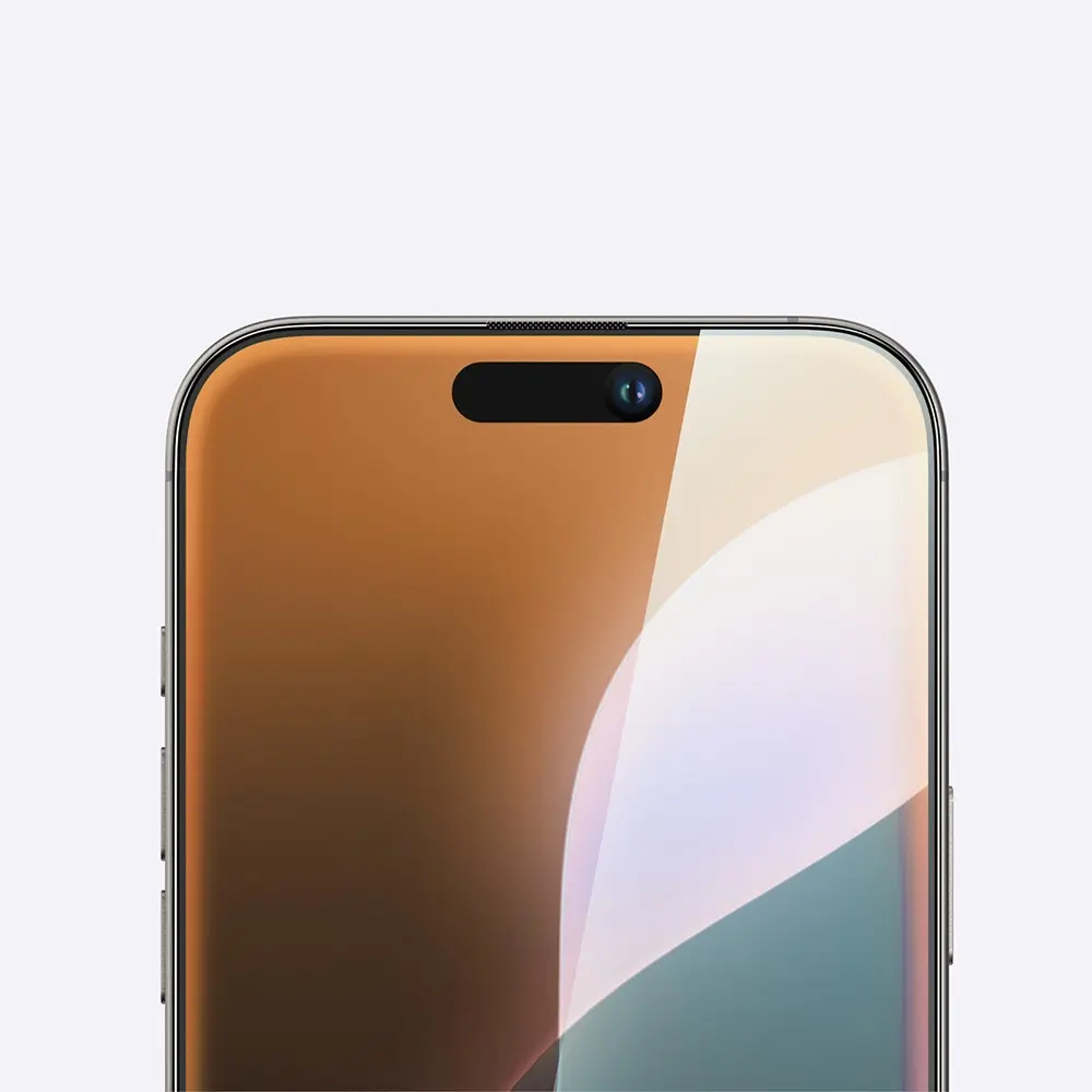 iPhone 16 Temperli Cam Ekran Koruyucu, Parmak İzi Bırakmayan - Amazingthing Titan Max