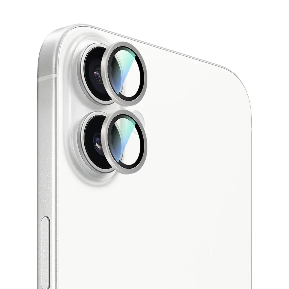 iPhone 16 Alloy Two-Color Serisi Kamera Lens Koruyucu - CaseWorld