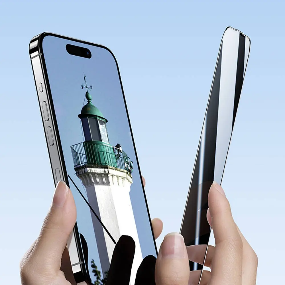 iPhone 16 Gizlilik Filtreli Ekran Koruyucu 0.4 mm - Benks Privacy Air Shield