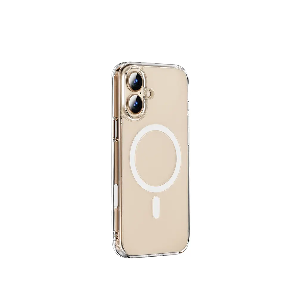 iPhone 16 Manyetik Şeffaf Sert PC Kılıf - Wiwu Magnetic Crystal
