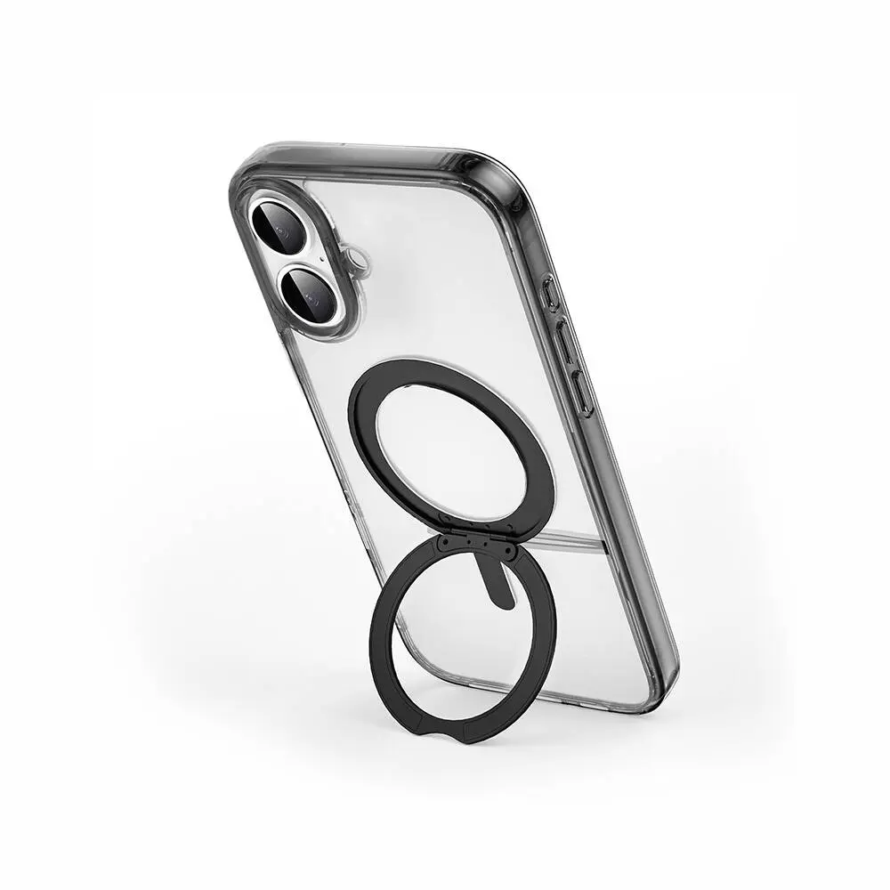 iPhone 16 MagSafe Uyumlu Standlı Şeffaf Kılıf - Wiwu iShield Ultra MCC-201