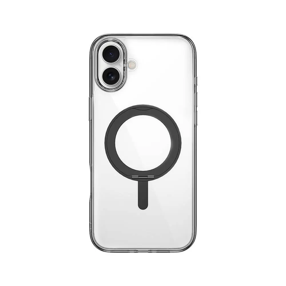 iPhone 16 MagSafe Uyumlu Standlı Şeffaf Kılıf - Wiwu iShield Ultra MCC-201