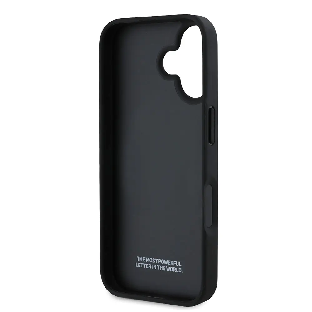 iPhone 16 Kılıf, Karbon Fiber Tasarımlı PU Deri - BMW Lisanslı