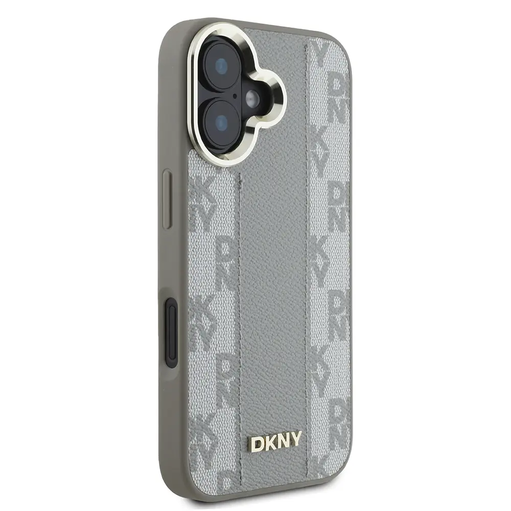 iPhone 16 MagSafe Uyumlu 3D Checkered Desenli Kılıf - DKNY