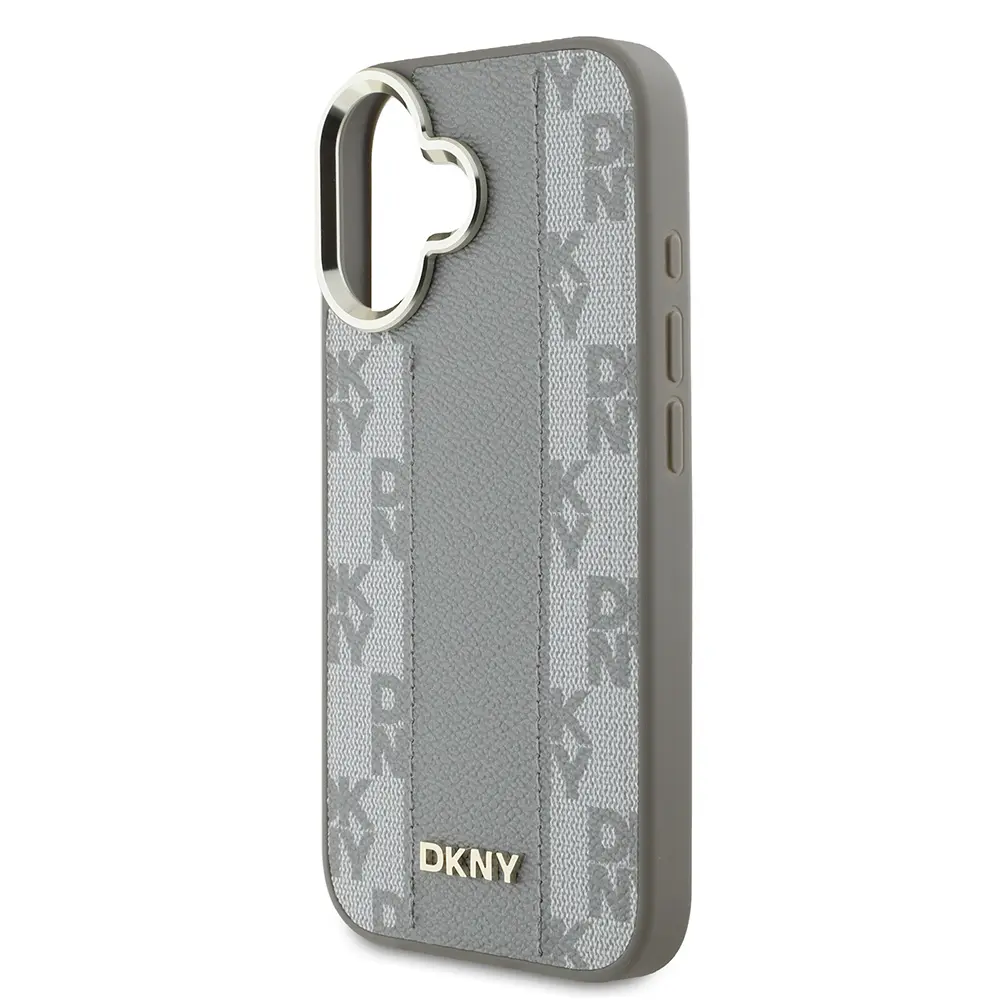 iPhone 16 MagSafe Uyumlu 3D Checkered Desenli Kılıf - DKNY