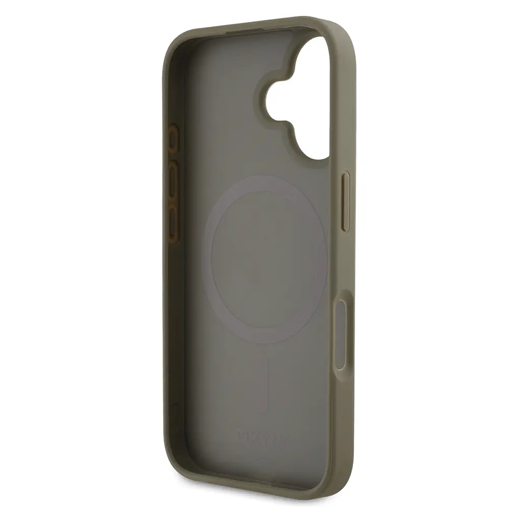 iPhone 16 MagSafe Uyumlu 3D Grid Desenli Kılıf - DKNY Lisanslı