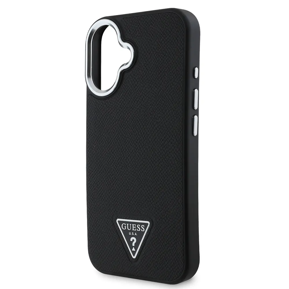 iPhone 16 MagSafe Uyumlu Grained Triangle Kılıf - Guess