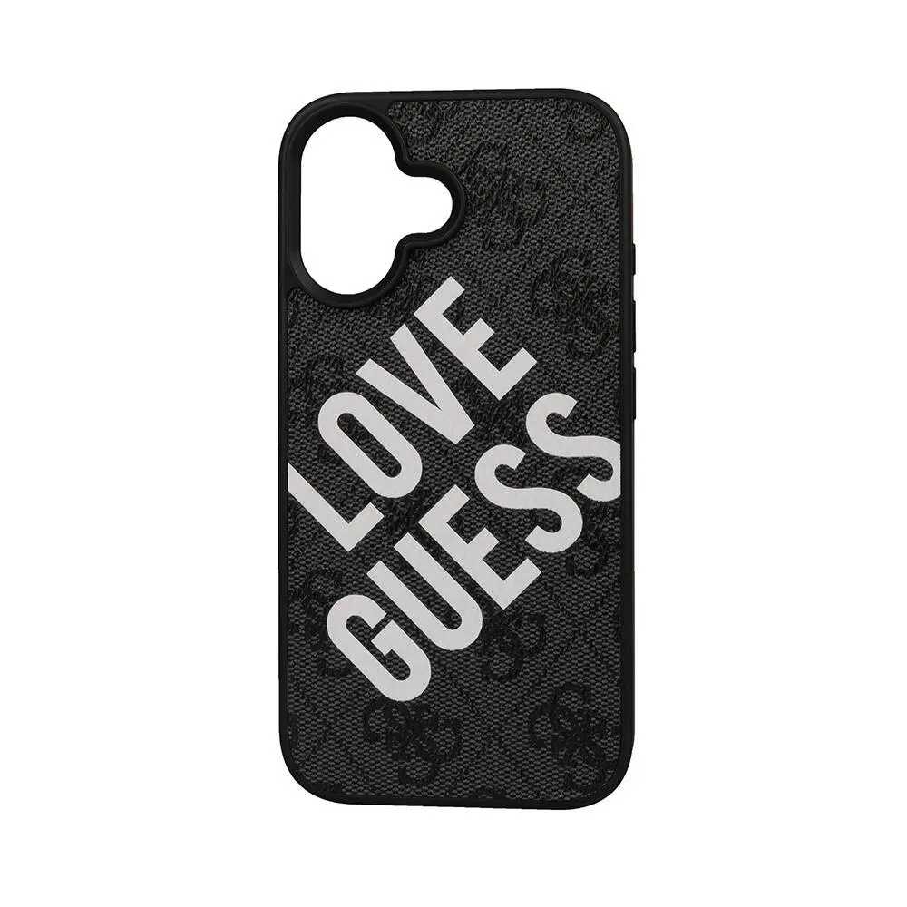 iPhone 16 Kılıf Guess Big Love Lisanslı Kapak - Siyah