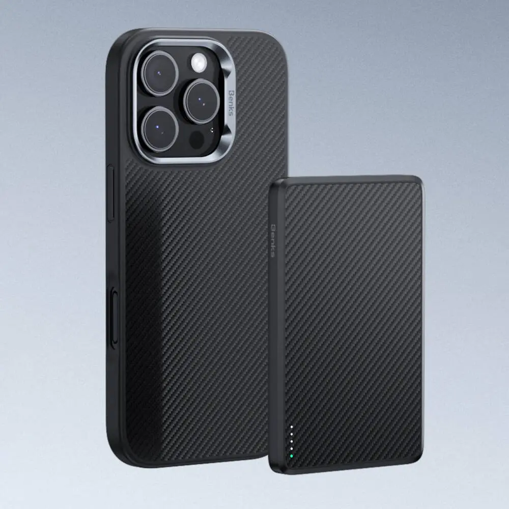 iPhone 16 MagSafe Uyumlu Kevlar Kılıf - Benks Hybrid ArmorPro 600D