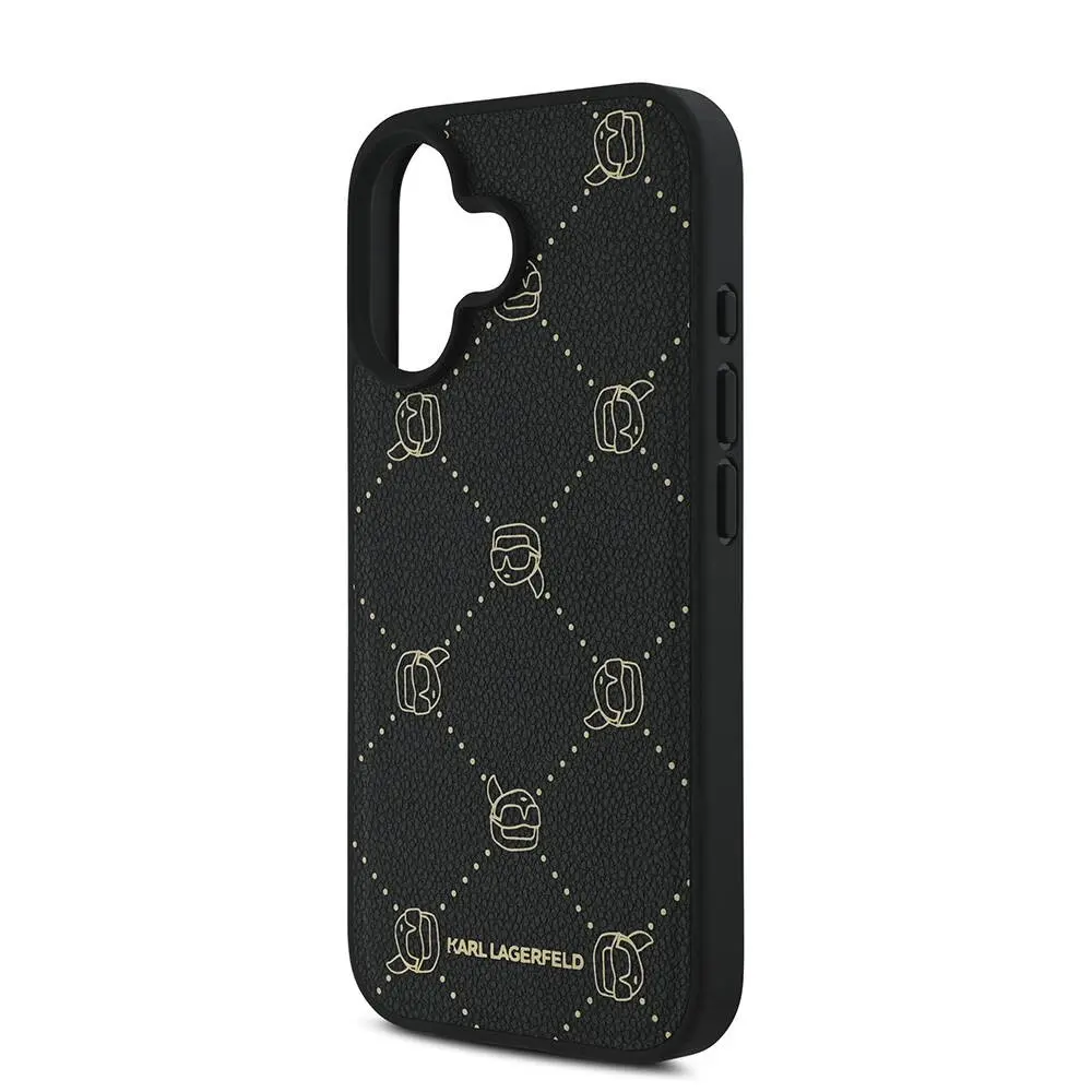 iPhone 16 MagSafe Uyumlu PU Deri Kılıf - Karl Lagerfeld Karl Heads