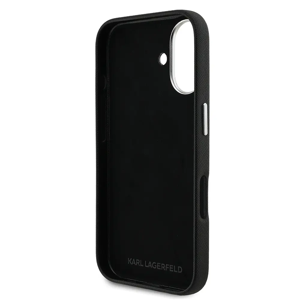 iPhone 16 Kılıf, Lisanslı K&C Heads Pin Tasarım - Karl Lagerfeld