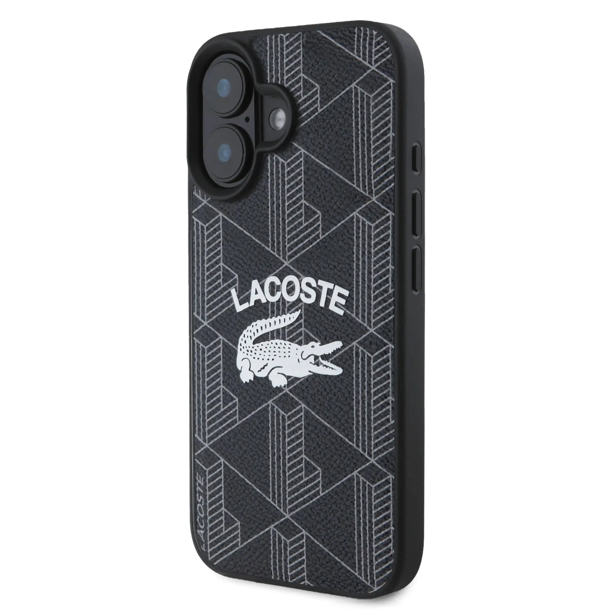 iPhone 16 MagSafe Uyumlu Lacoste Lisanslı Kılıf - Mono Vintage Logo