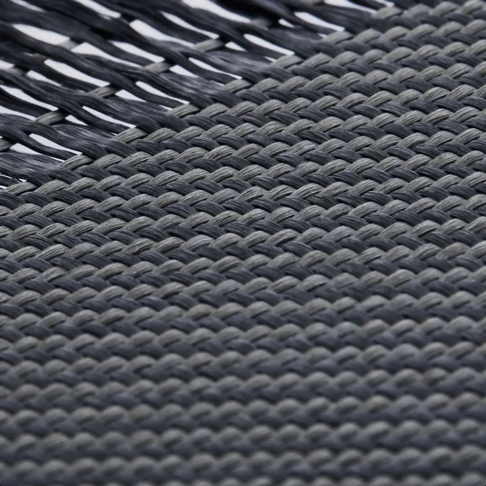 Apple iPhone 16 Kılıf M-safe Şarj Özellikli 600D Aramid Karbon Fiber Pitaka Ultra-Slim Classic Serisi Black-Grey Twill Kapak