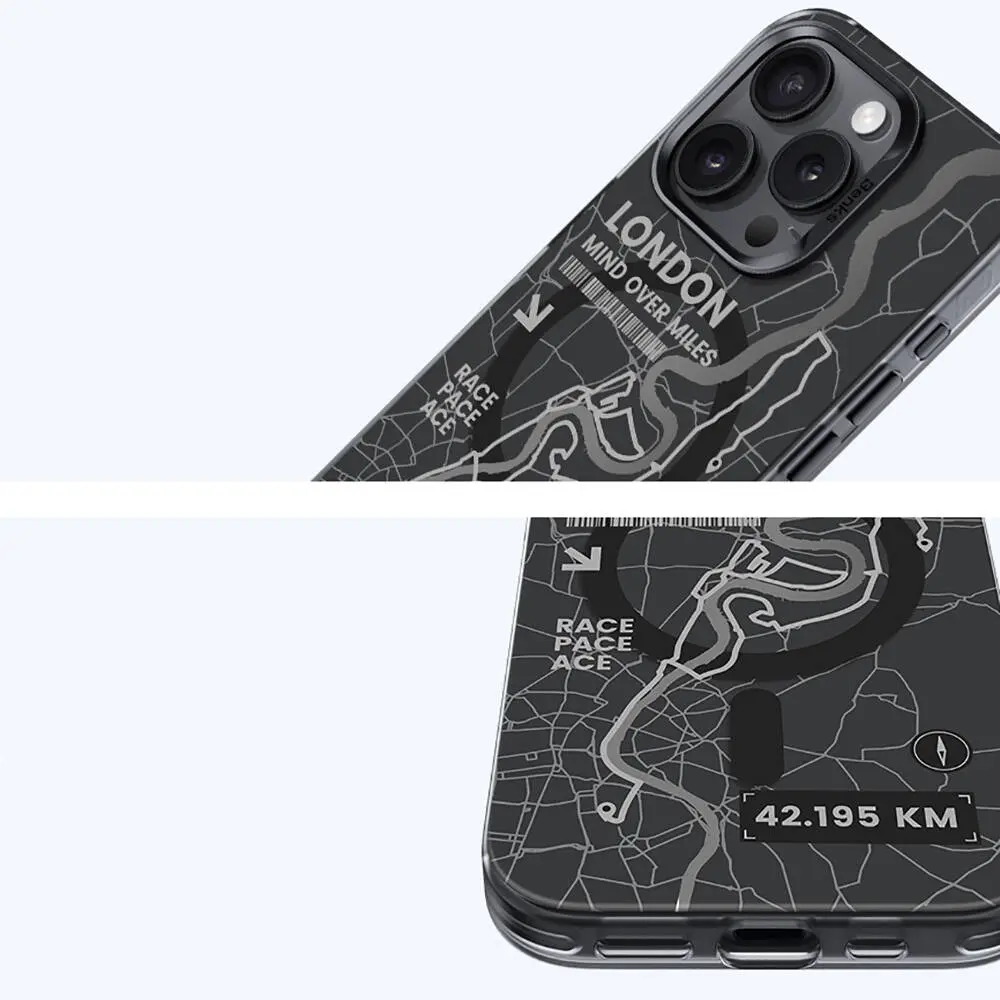 iPhone 16 MagSafe Uyumlu Şehir Tasarımlı Kılıf - Benks City Serisi
