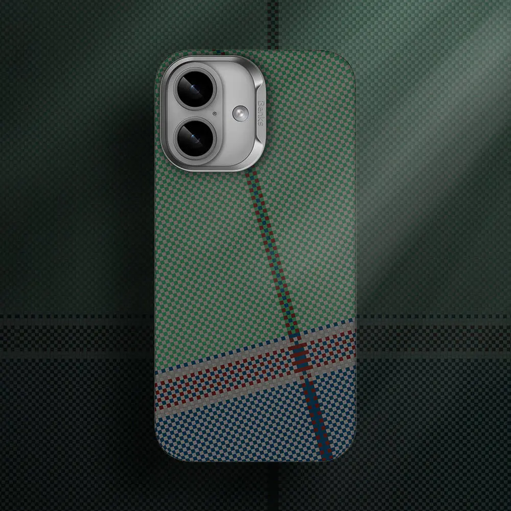 iPhone 16 MagSafe Uyumlu Kevlar Kılıf - Benks Passion Green ArmorAir