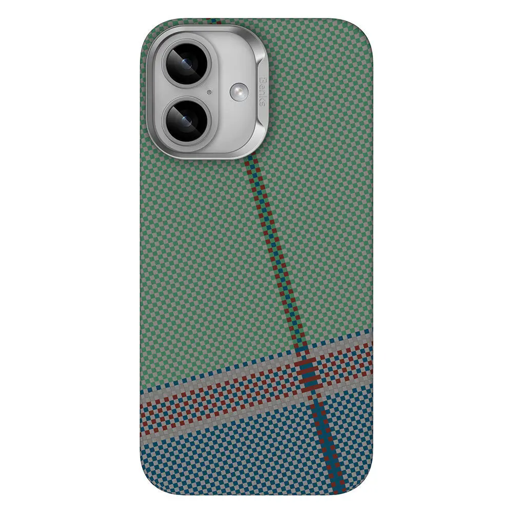 iPhone 16 MagSafe Uyumlu Kevlar Kılıf - Benks Passion Green ArmorAir