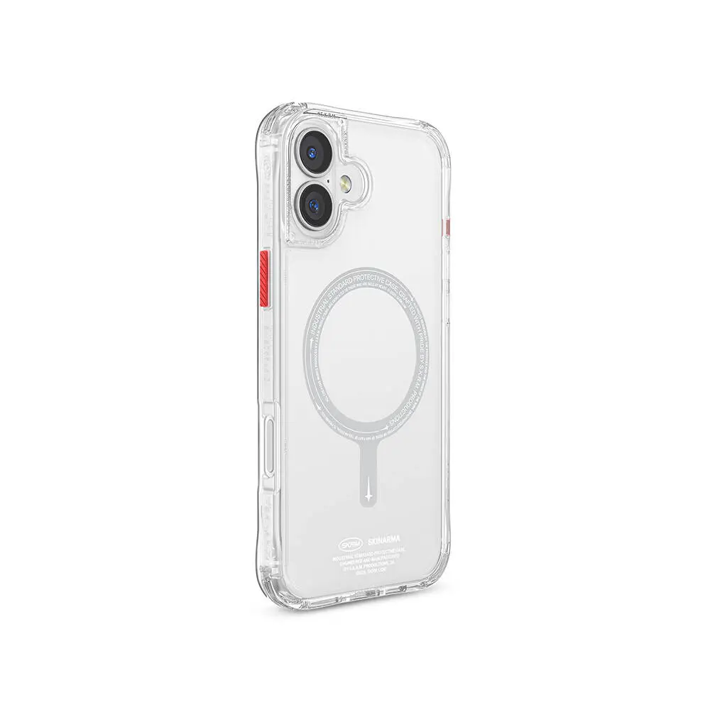 iPhone 16 MagSafe Uyumlu Şeffaf Kılıf - Skinarma Saido