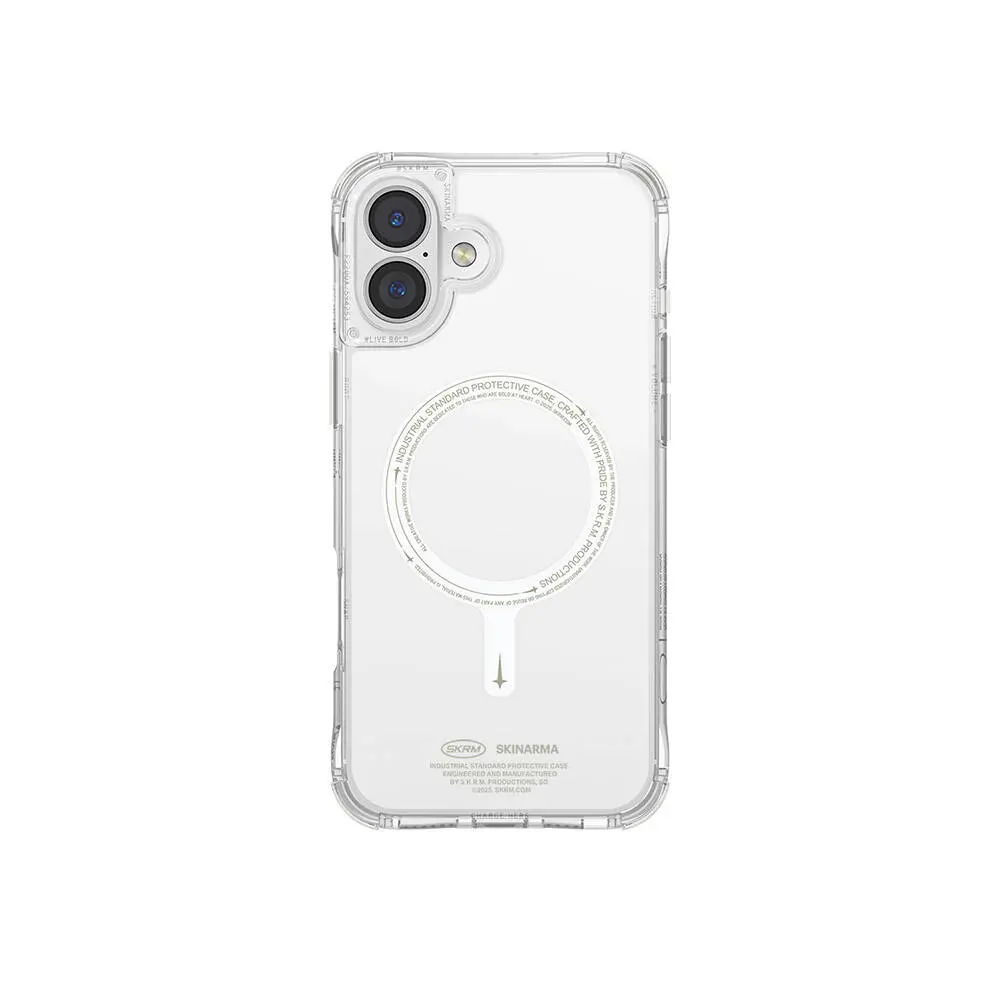 iPhone 16 MagSafe Uyumlu Şeffaf Kılıf - Skinarma Saido Nightglow