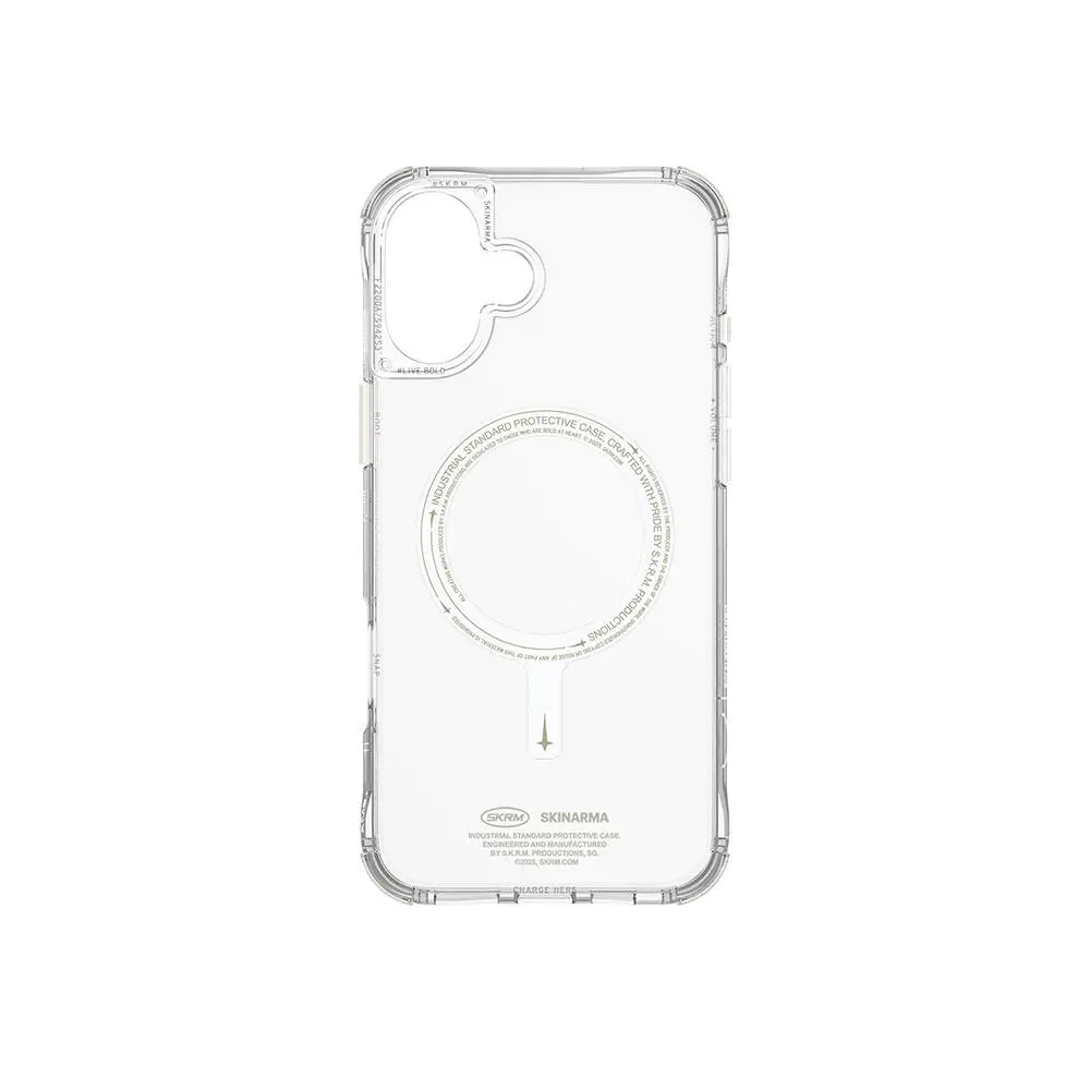 iPhone 16 MagSafe Uyumlu Şeffaf Kılıf - Skinarma Saido Nightglow