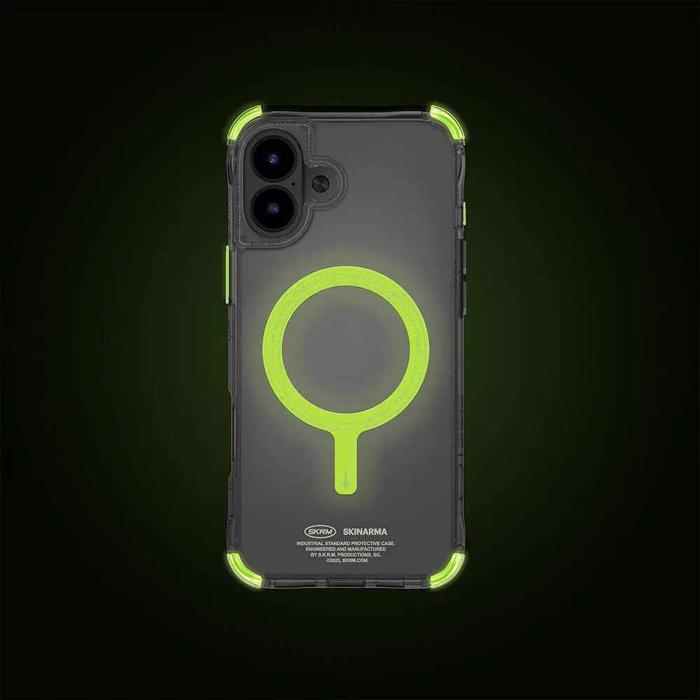 iPhone 16 MagSafe Uyumlu Şeffaf Kılıf - Skinarma Saido Nightglow