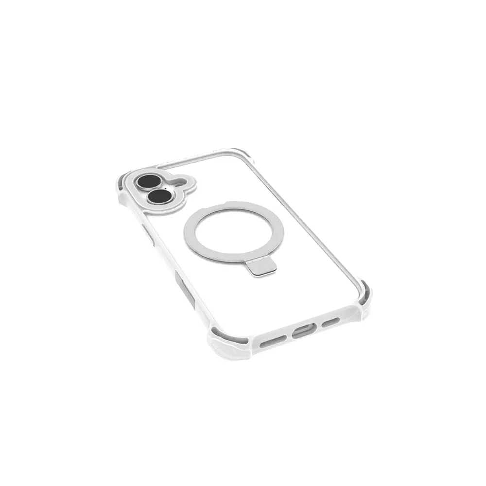 iPhone 16 MagSafe Uyumlu Şeffaf Standlı Kılıf - Raptic Dual