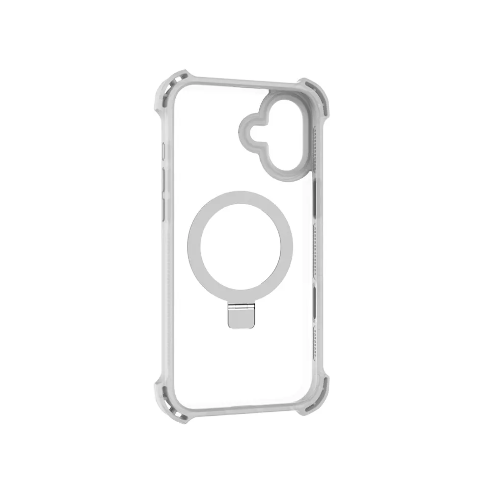 iPhone 16 MagSafe Uyumlu Şeffaf Standlı Kılıf - Raptic Dual