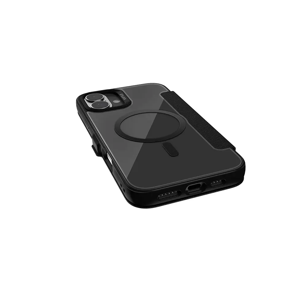 iPhone 16 MagSafe Uyumlu Kartlıklı Şeffaf Kılıf - Raptic Urban Folio