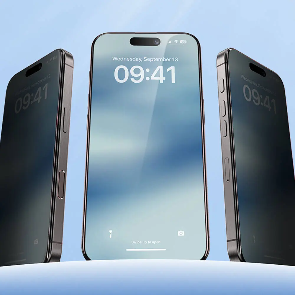 iPhone 16 Plus Gizlilik Ekran Koruyucu - Benks Ultra Shield 0.4 mm