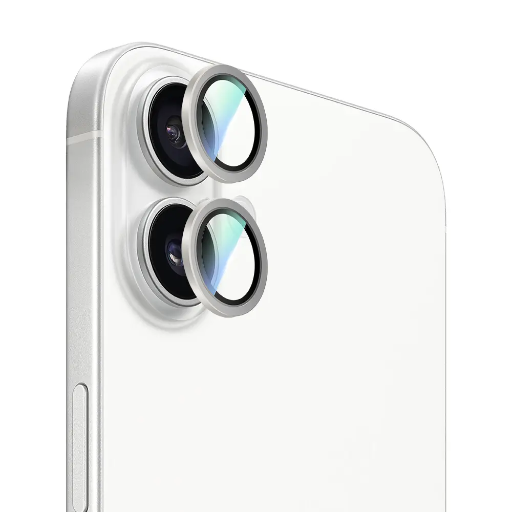 iPhone 16 Plus Kamera Lens Koruyucu, Oleofobik ve Yansıma Önleyici - CaseWorld Alloy