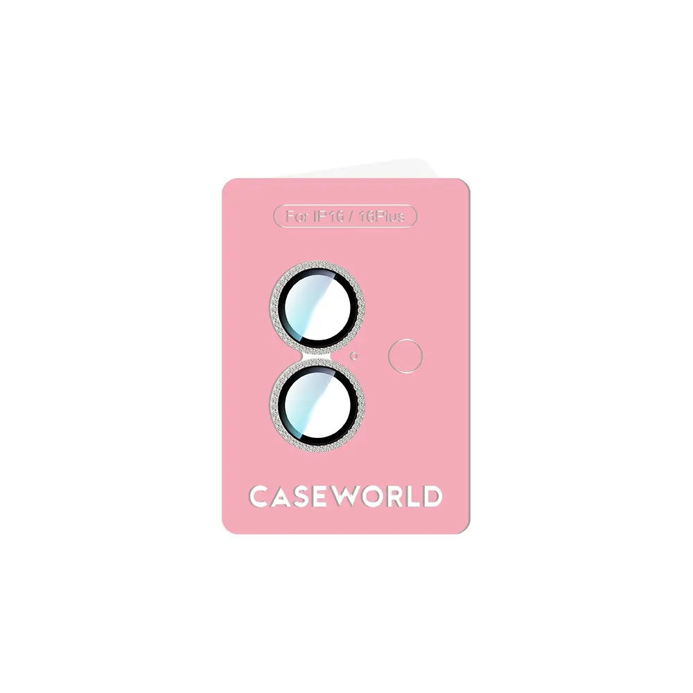 iPhone 16 Plus Taşlı Kamera Lens Koruyucu - CaseWorld Alloy Sparkling Diamond