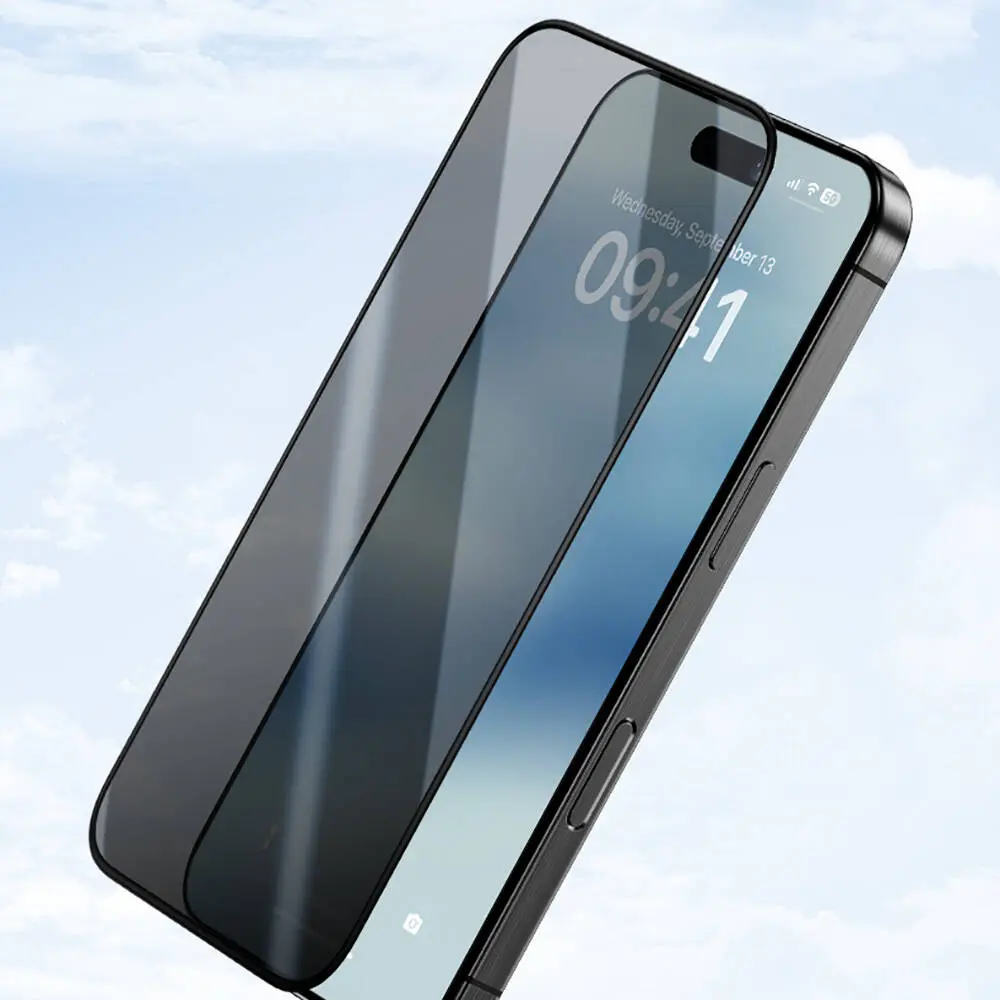 iPhone 16 Plus Gizlilik Ekran Koruyucu 10'lu Paket - Benks Privacy Air Shield