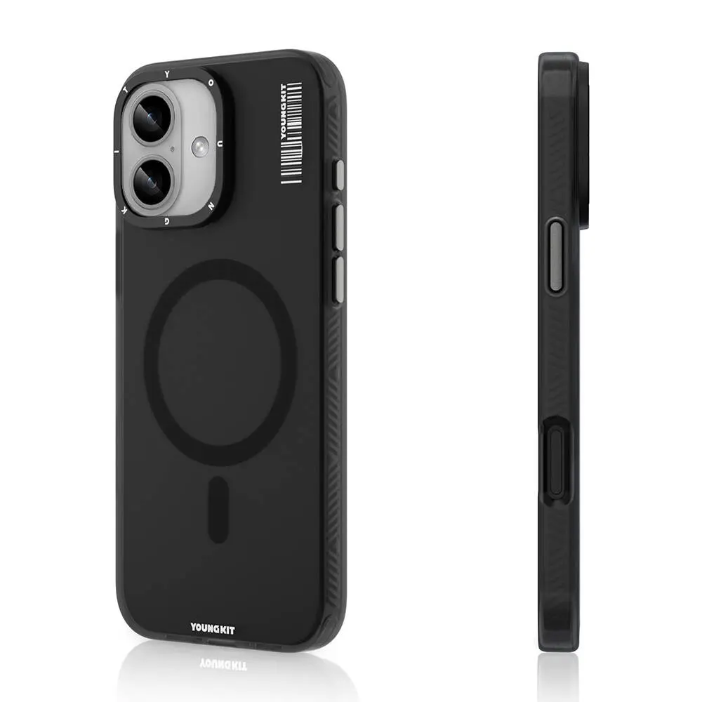 iPhone 16 Plus MagSafe Uyumlu Şeffaf Kılıf - Youngkit Hidden Sand