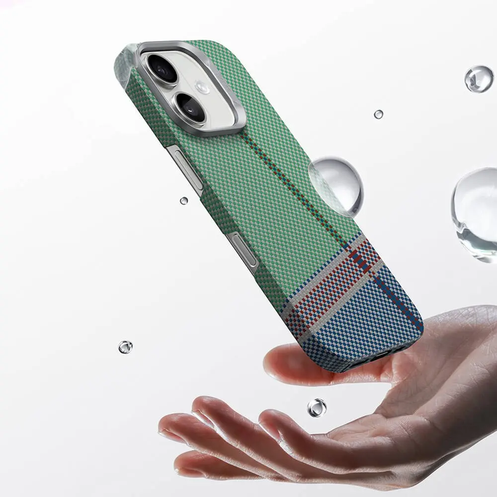 iPhone 16 Plus MagSafe Uyumlu Kevlar Kılıf - Benks ArmorAir Passion Green