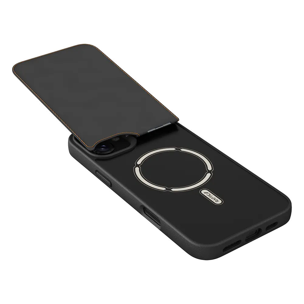iPhone 16 Plus MagSafe Uyumlu Kartlıklı Standlı Kılıf - Raptic Slim Wallet