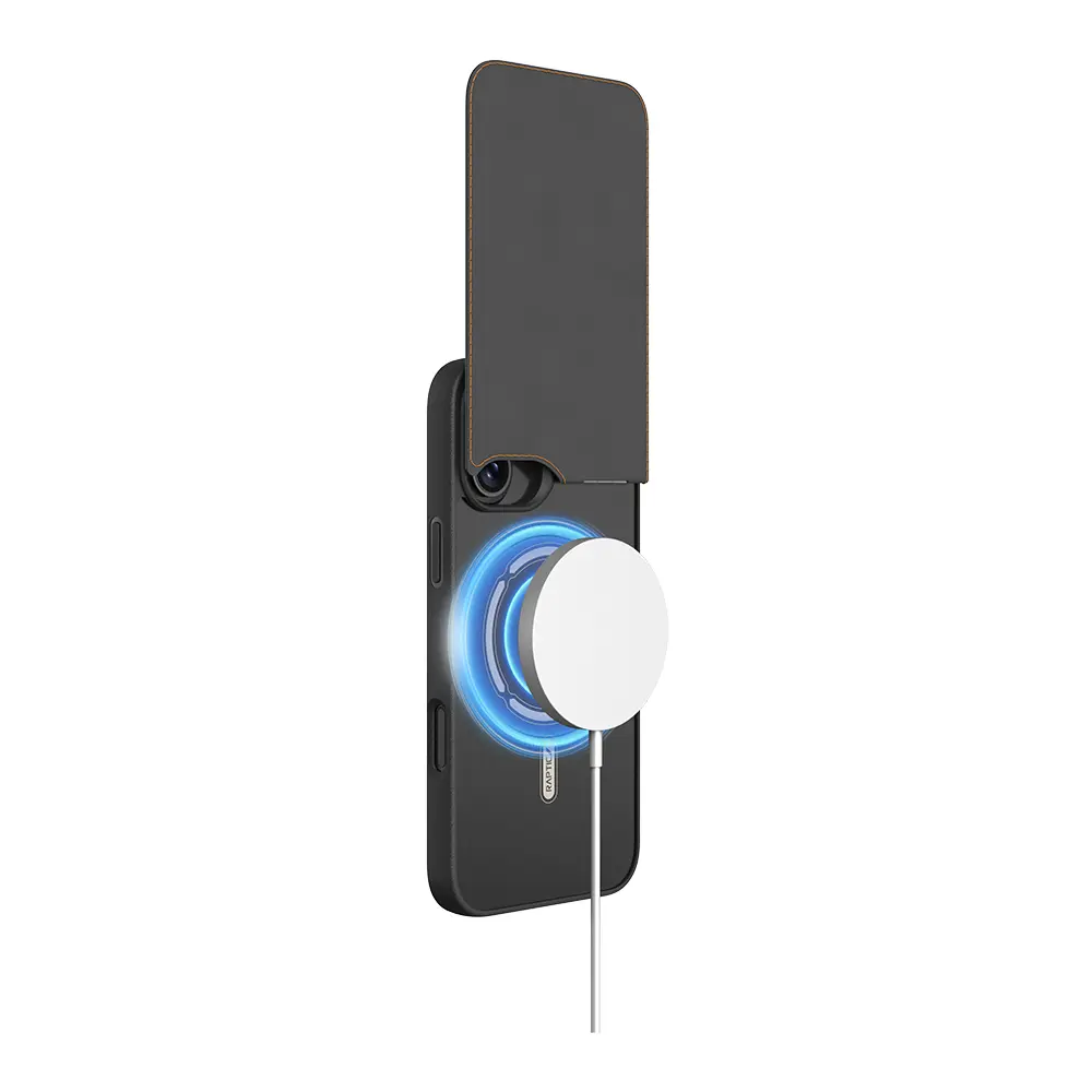 iPhone 16 Plus MagSafe Uyumlu Kartlıklı Standlı Kılıf - Raptic Slim Wallet