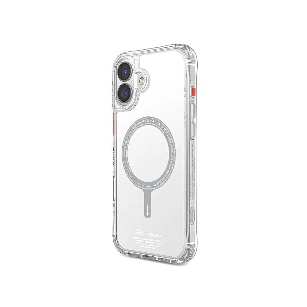 iPhone 16 Plus MagSafe Uyumlu Şeffaf Kılıf - Skinarma Saido