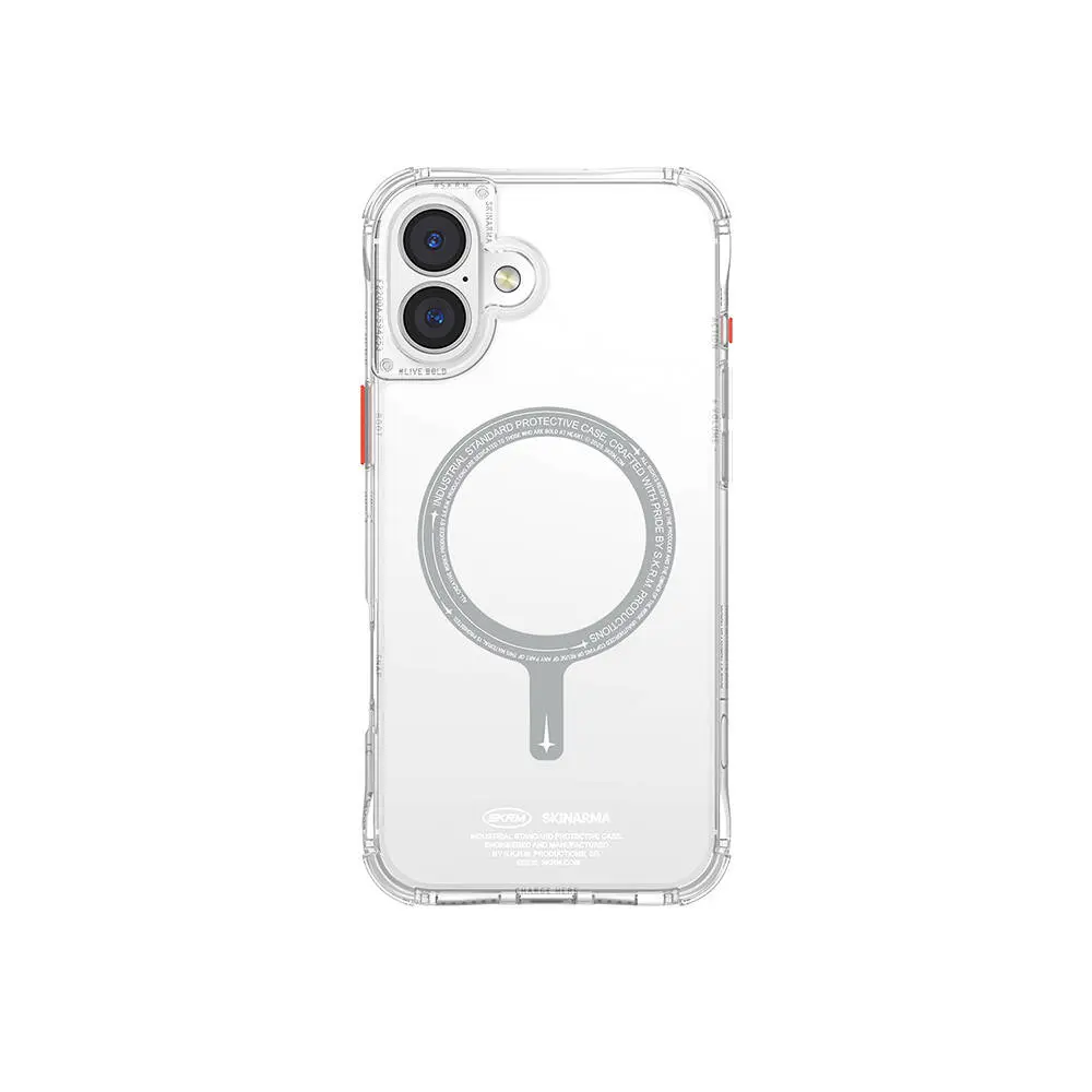 iPhone 16 Plus MagSafe Uyumlu Şeffaf Kılıf - Skinarma Saido