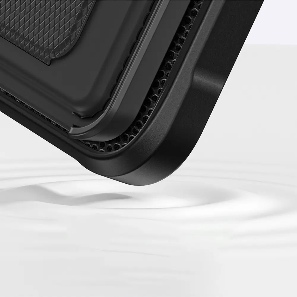iPhone 16 Plus MagSafe Uyumlu Standlı Kartlıklı Kılıf - Amazingthing Glamour Luxe