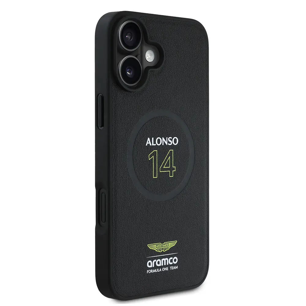 iPhone 16 Plus MagSafe Uyumlu PU Deri Kılıf - Aston Martin Alonso 14
