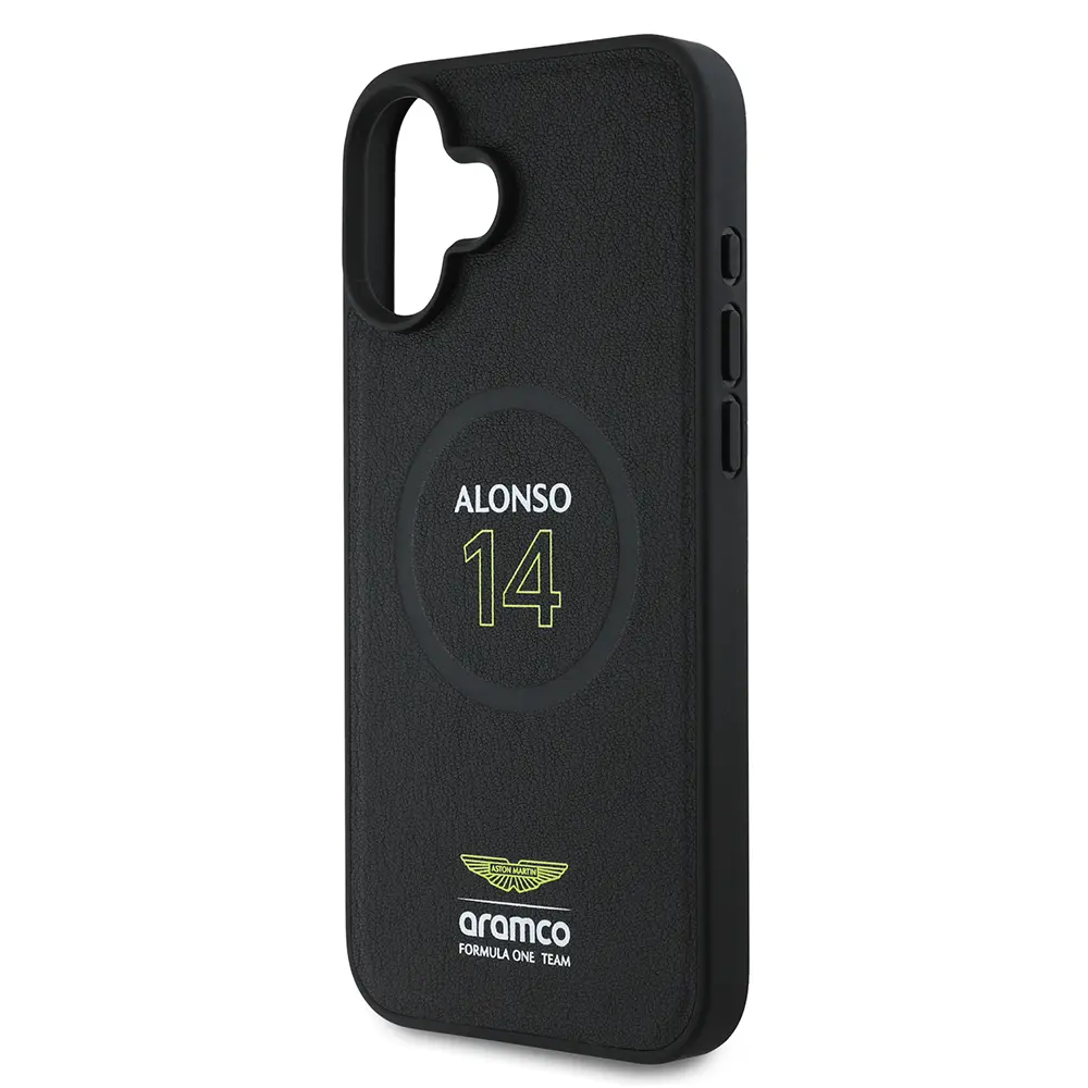 iPhone 16 Plus MagSafe Uyumlu PU Deri Kılıf - Aston Martin Alonso 14