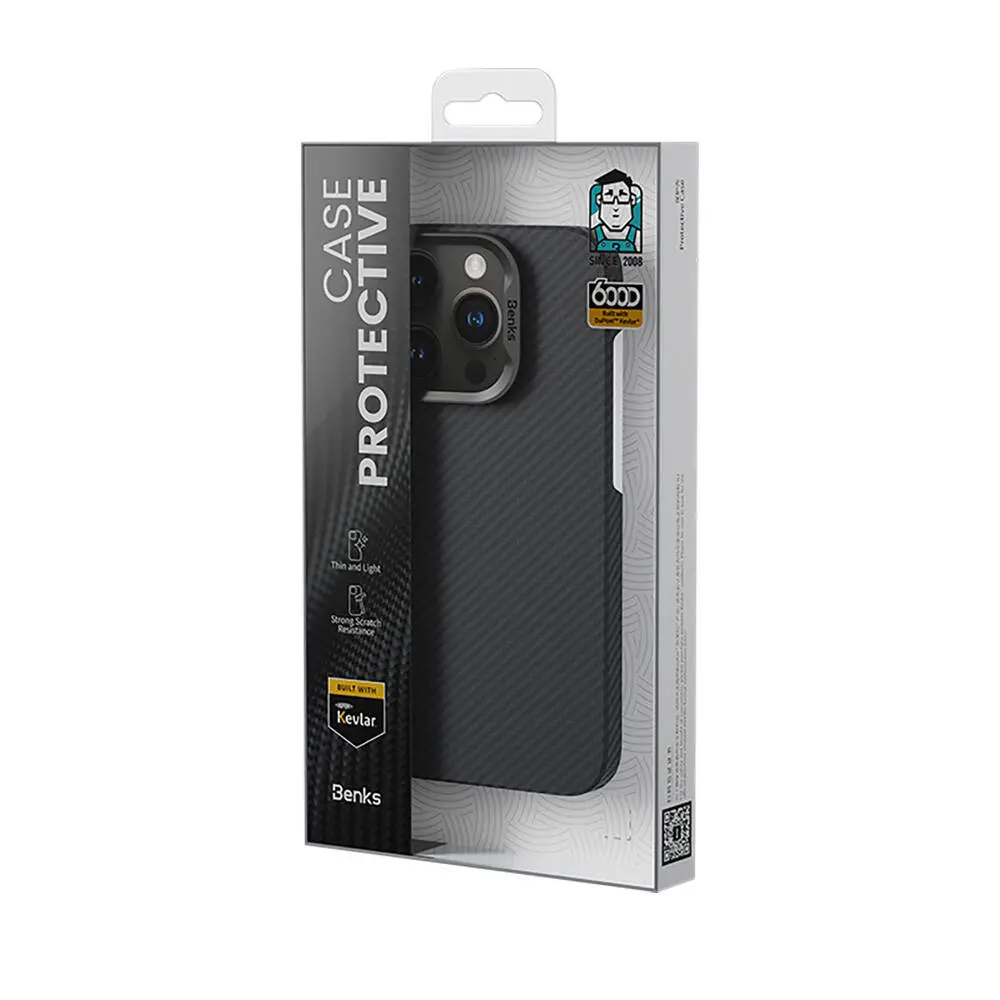 iPhone 16 Plus MagSafe Uyumlu Kevlar Fiber Kılıf - Benks ArmorAir 600D