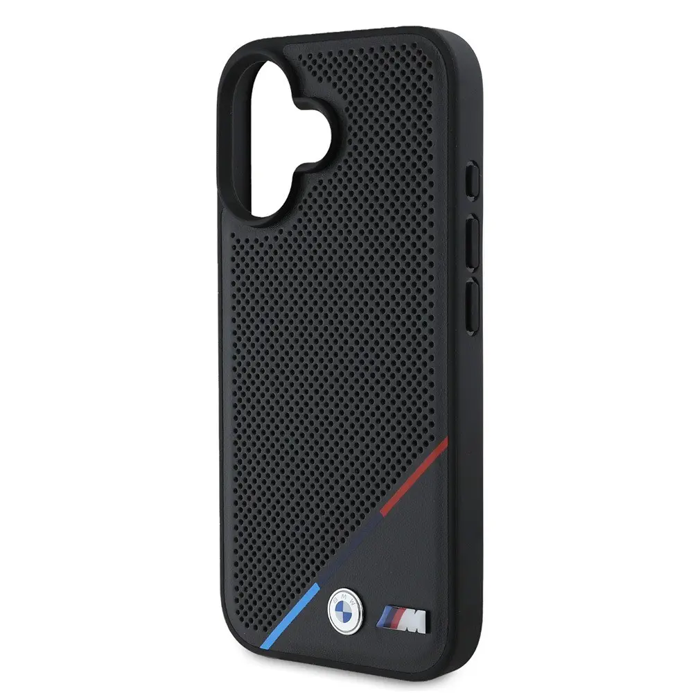 iPhone 16 Plus MagSafe Uyumlu Deri Kılıf - BMW M Logolu
