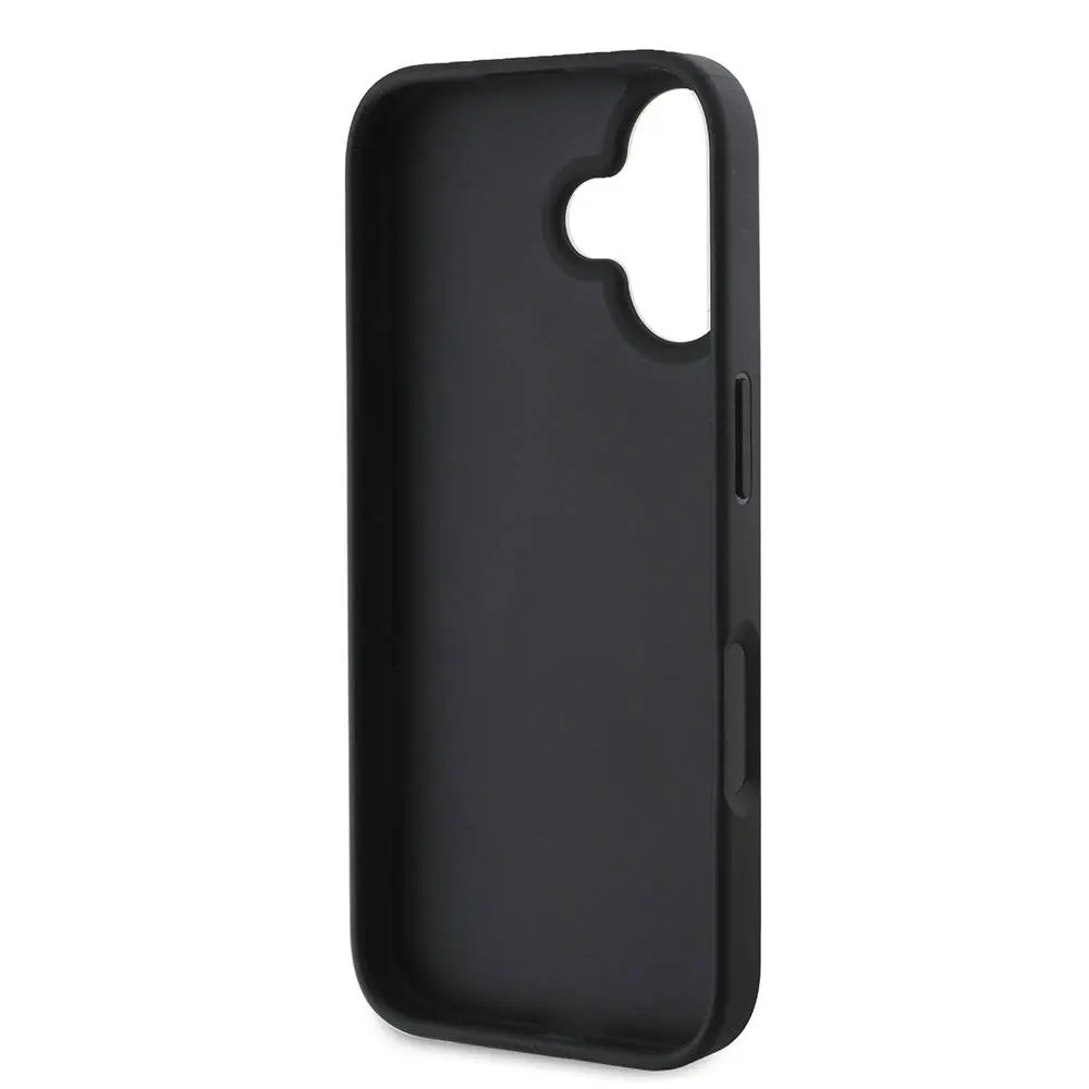 iPhone 16 Plus Kılıf, 4G Büyük Metal Logolu Glitter Kapak - Guess
