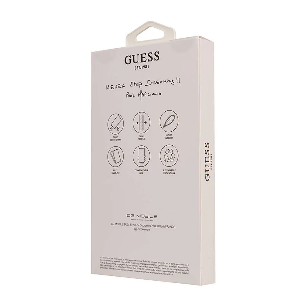 iPhone 16 Plus Kılıf, Kabartmalı Guess Logolu - Guess Big Love