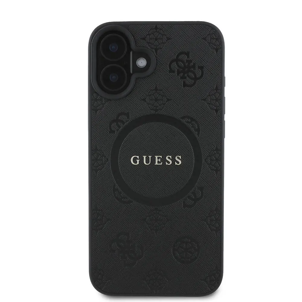 iPhone 16 Plus MagSafe Uyumlu Kılıf - Guess Saffiano Peony