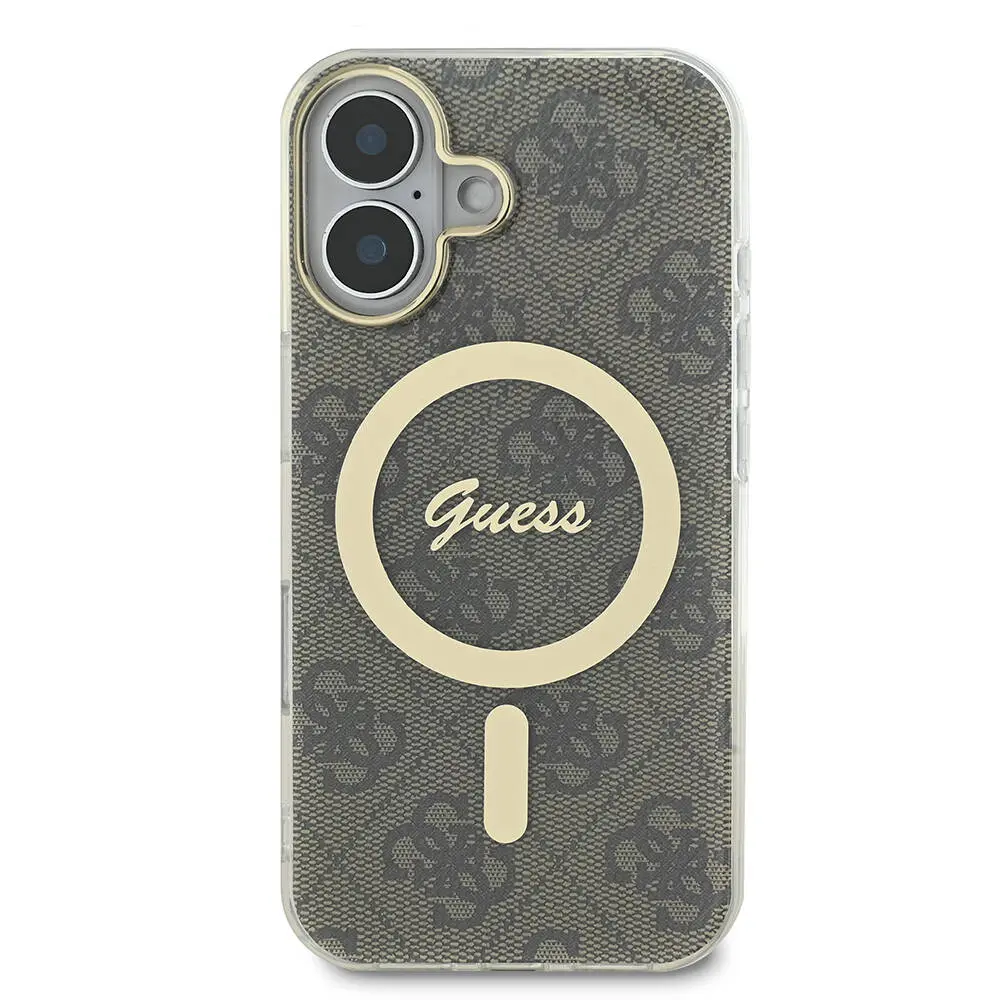 iPhone 16 Plus MagSafe Uyumlu 4G Desenli Kılıf - Guess Lisanslı