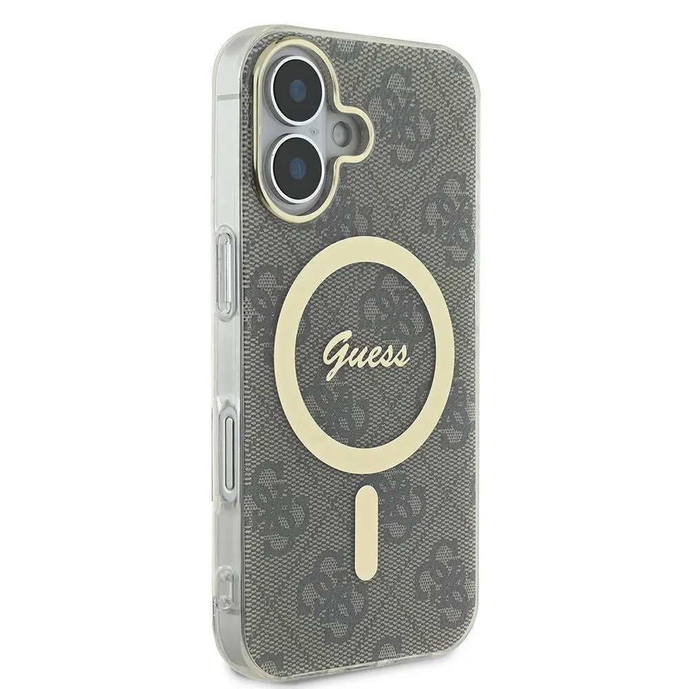 iPhone 16 Plus MagSafe Uyumlu 4G Desenli Kılıf - Guess Lisanslı