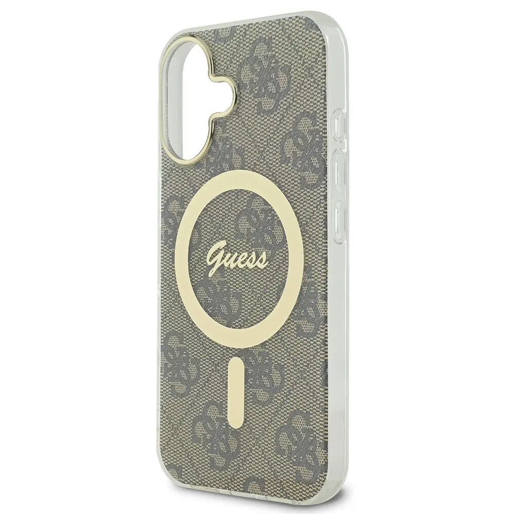 iPhone 16 Plus MagSafe Uyumlu 4G Desenli Kılıf - Guess Lisanslı
