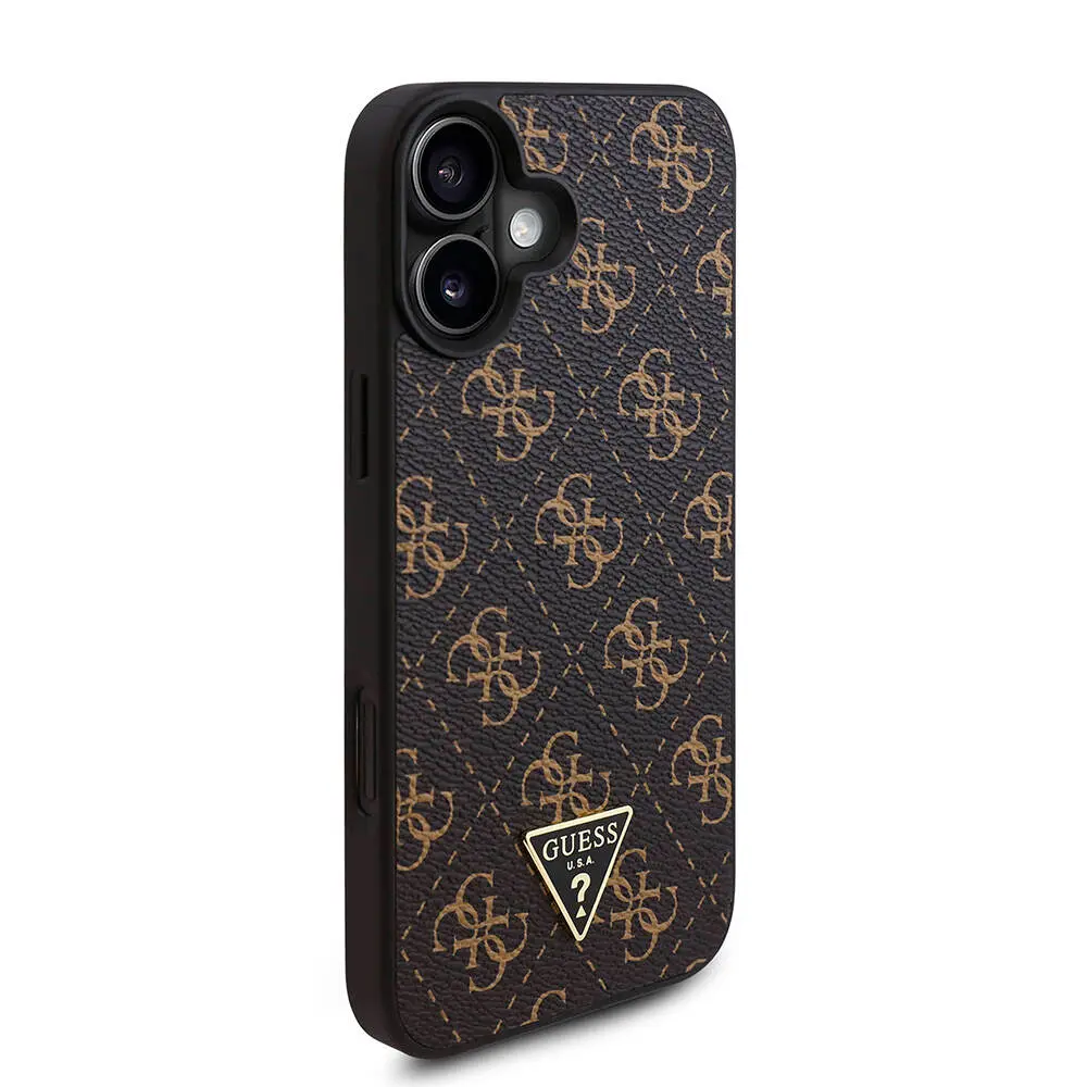 iPhone 16 Plus PU Deri 4G Desenli Kılıf - Guess Orjinal Lisanslı