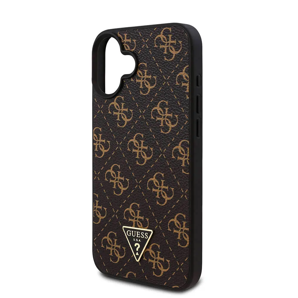 iPhone 16 Plus PU Deri 4G Desenli Kılıf - Guess Orjinal Lisanslı